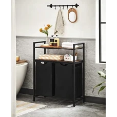 Корзина для белья Leobert Costway 92 л с 2 полками в стиле Loft