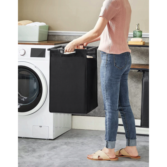 Корзина для белья Leobert Costway 92 л с 2 полками в стиле Loft