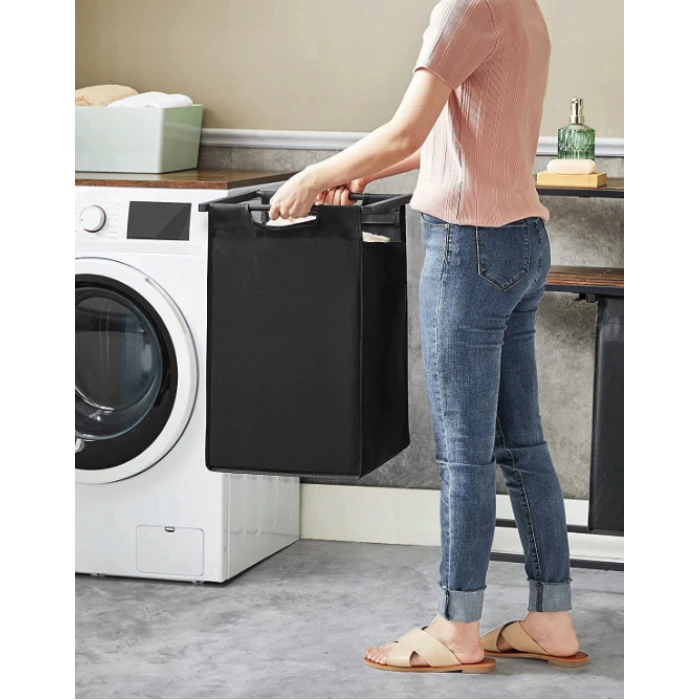 Корзина для белья Leobert Costway 92 л с 2 полками в стиле Loft