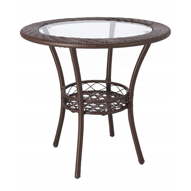 Набір садових меблів Jumi SATURN стіл та 2 стільці коричневий