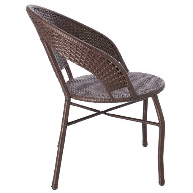 Набір садових меблів Jumi SATURN стіл та 2 стільці коричневий