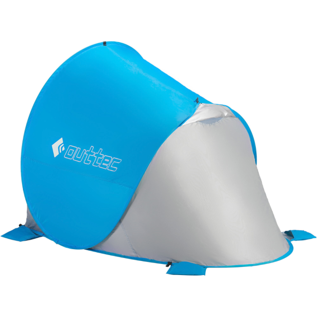 Саморозкладний намет-тент Outtec з блискавкою голубий