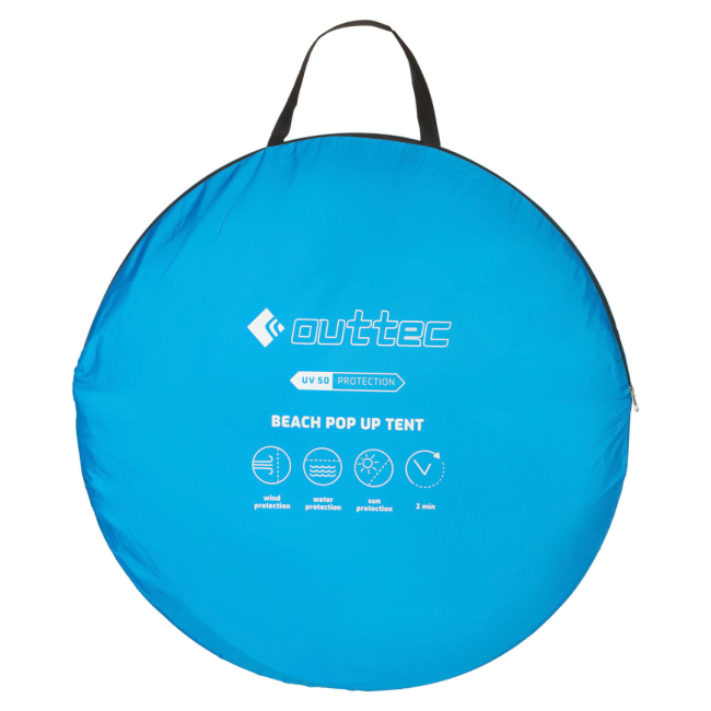 Саморозкладний намет-тент Outtec з блискавкою голубий