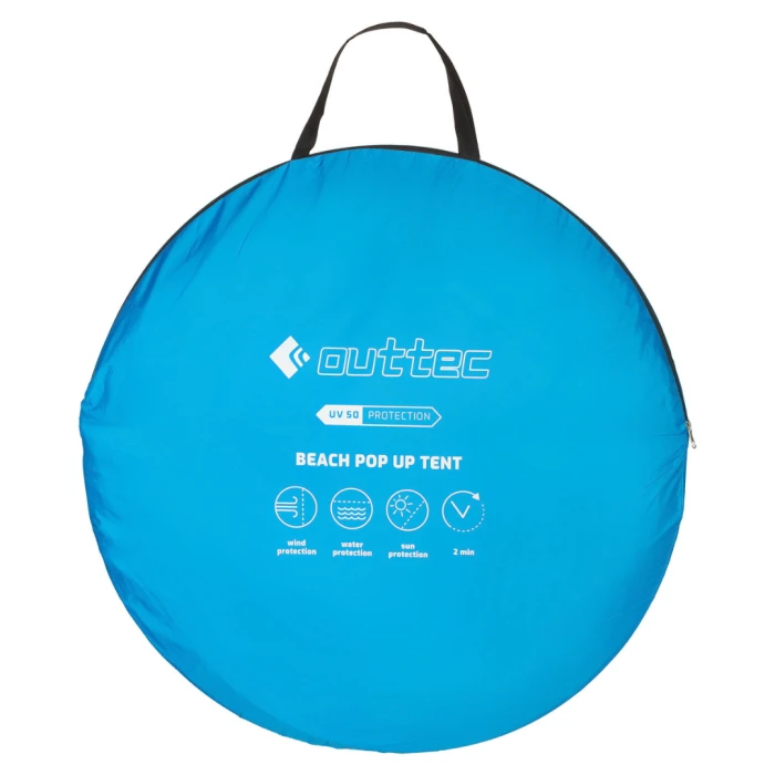 Саморозкладний намет-тент Outtec з блискавкою голубий