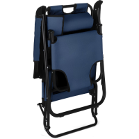 Шезлонг лежак Outtec раскладной синий