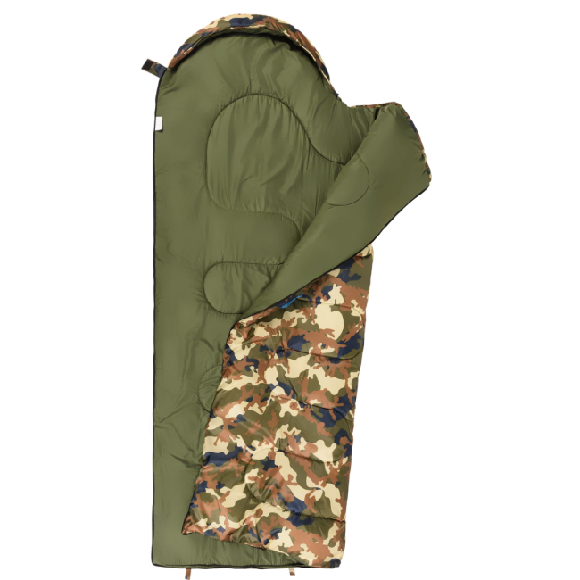 Спальний мішок ковдра Outtec демісезон з капюшоном камуфляж