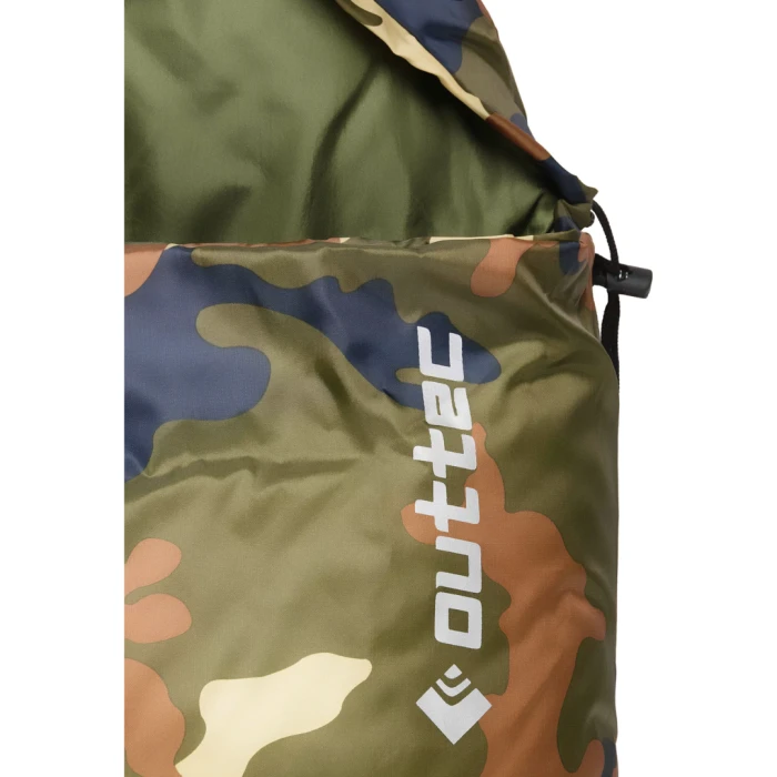 Спальный мешок одеяло Outtec демисезон с капюшоном камуфляж
