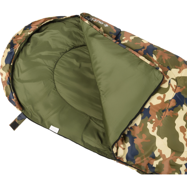 Спальний мішок ковдра Outtec демісезон з капюшоном камуфляж