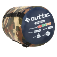 Спальний мішок ковдра Outtec демісезон з капюшоном камуфляж