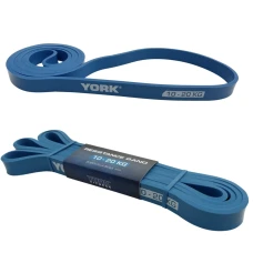 Резинка для фитнеса York 10-20кг – 2080x19x4,5 мм, голубой