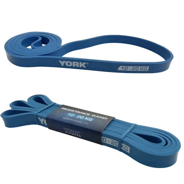 Резинка для фітнесу York 10-20кг - 2080x19x4,5 мм, блакитний