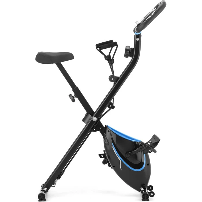 Велотренажер Gymtek FX600 магнитный складной с эспандерами синий