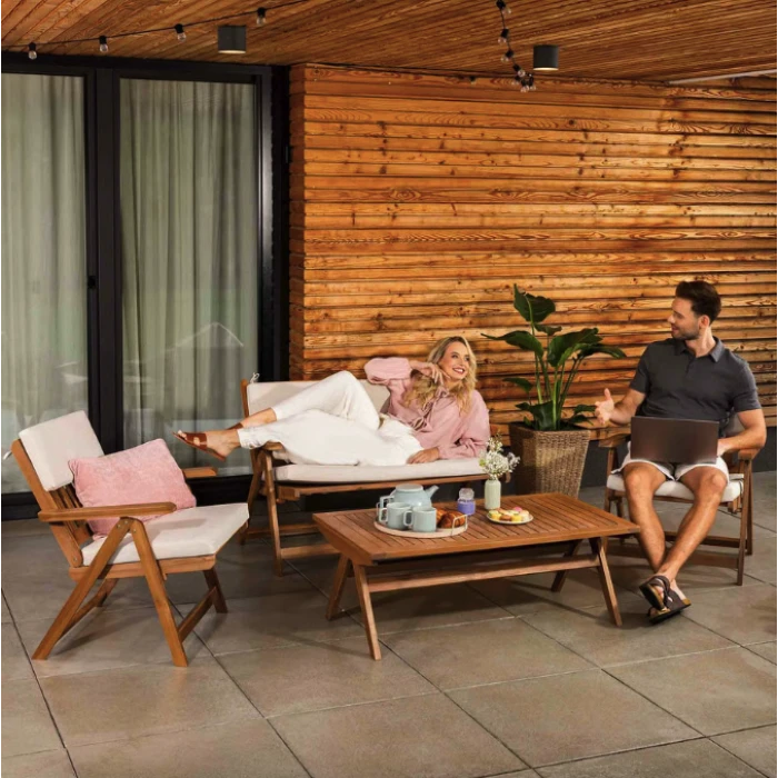 Комплект садовой мебели Di Volio Lusiano складной бежевый