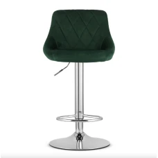 Барний стілець Leobert Kast з спинкою зелений