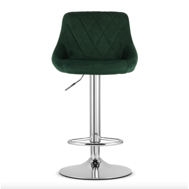 Барний стілець Leobert Kast з спинкою зелений