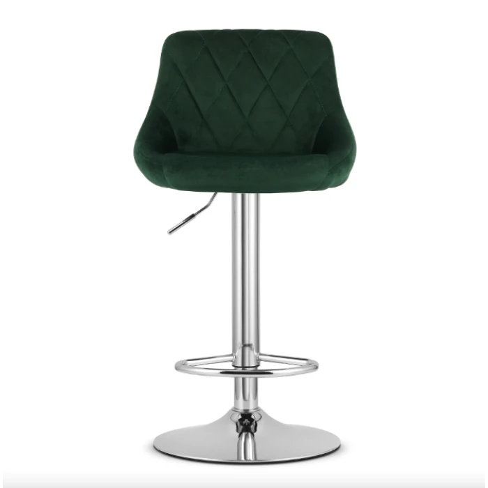 Барний стілець Leobert Kast з спинкою зелений