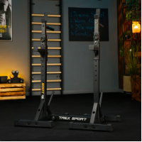 Стійки під штангу Trex Sport TX-100S регульовані з ручками для віджимань