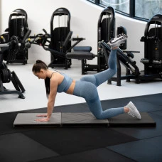 Мат гімнастичний твердий Gymtek 5см сірий