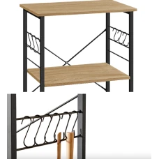 Стеллаж Leobert Dash на колесах в стиле Loft натуральный