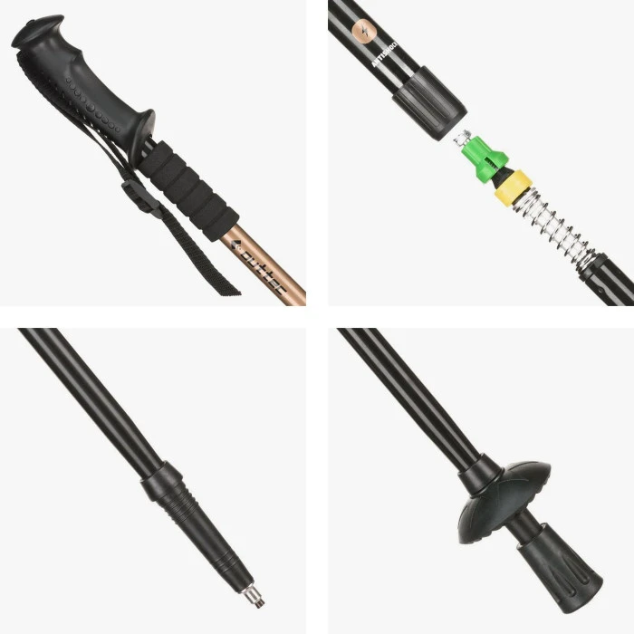 Трекинговые палки Outtec алюминиевые 3-х секционные 65-135см Anti-shock