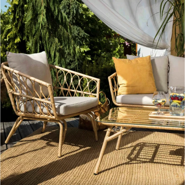 Комплект садових меблів Di Volio Teramo бежево-кремовий