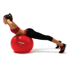 Фітбол York Fitness 55см червоний + насос