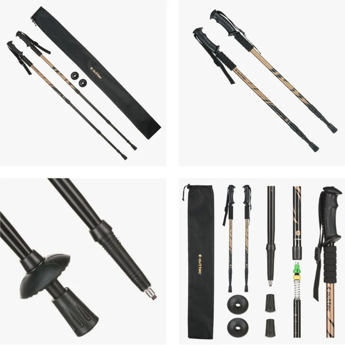 Трекинговые палки Outtec алюминиевые 3-х секционные 65-135см Anti-shock