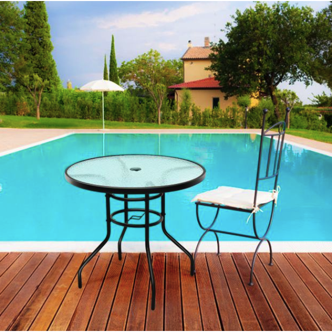 Садовый стол Costway Acapulco с местом для зонта