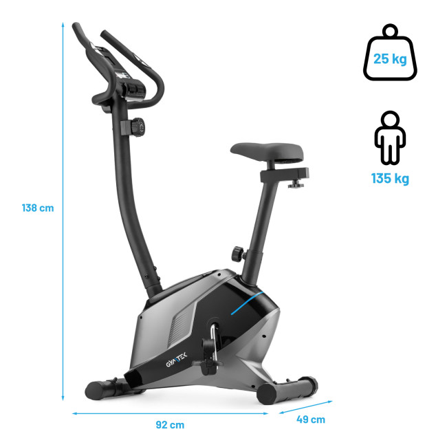 Велотренажер Gymtek XB1200 магнітний синій