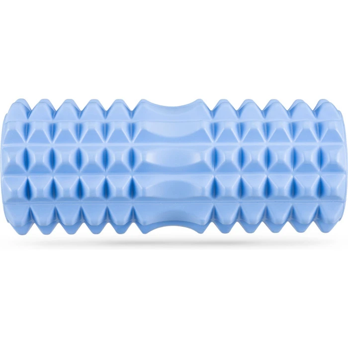 Масажний ролик Gymtek для йоги та фітнесу EVA 33*10,5см голубий