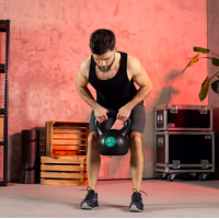 Гиря виниловая Hop-Sport 16кг HS-PB0016KB