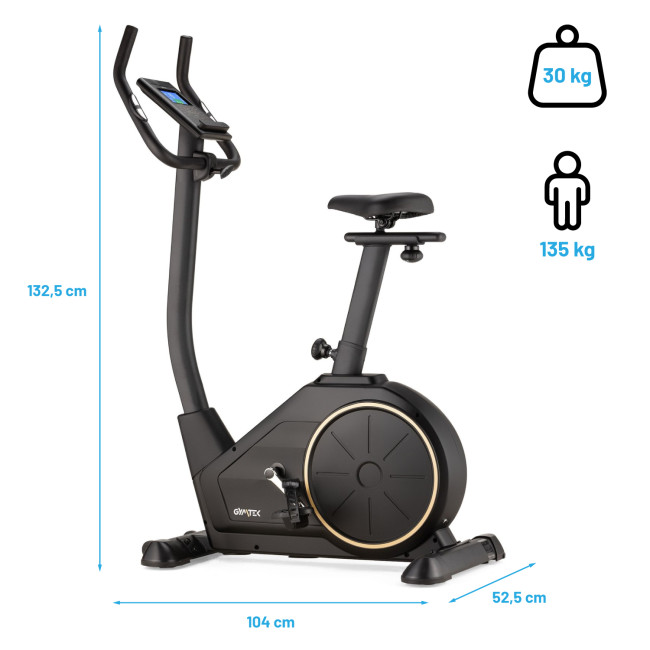 Велотренажер Gymtek XB2500 электромагнитный золотистый