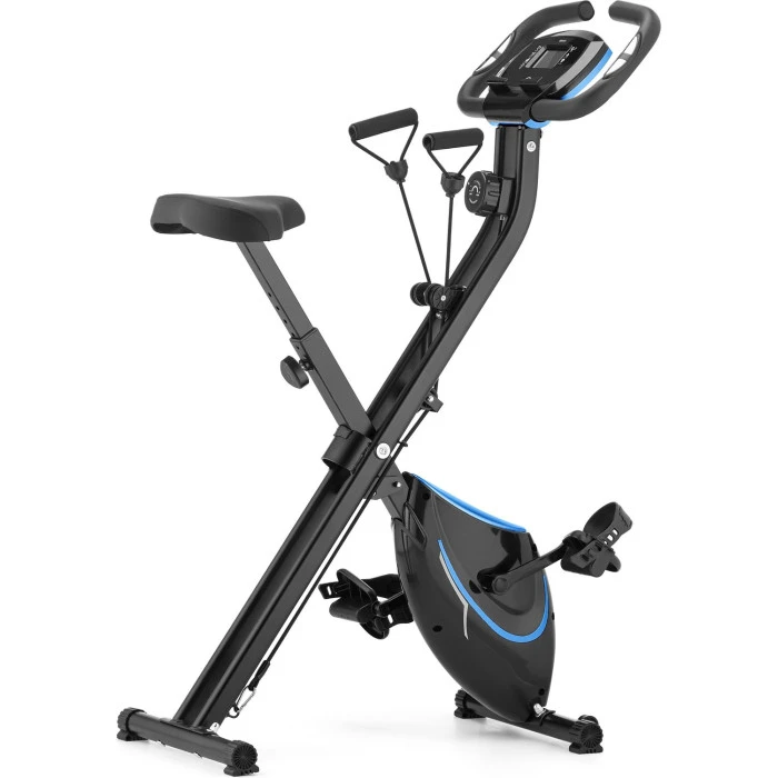 Велотренажер Gymtek FX600 магнитный складной с эспандерами синий