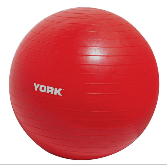 Фітбол York Fitness 55см червоний + насос