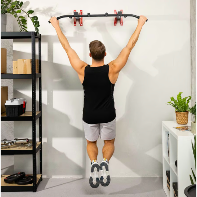 Турнік універсальний на стіну та стелю Hop-Sport HS-2006K із рукавичками