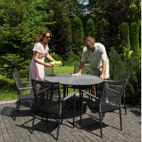 Стол Di Volio Palermo 120см серый