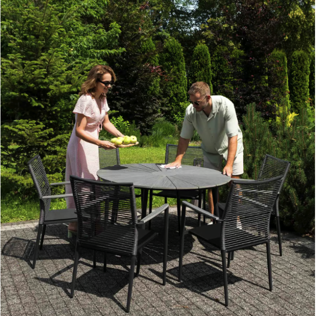 Стол Di Volio Palermo 120см серый