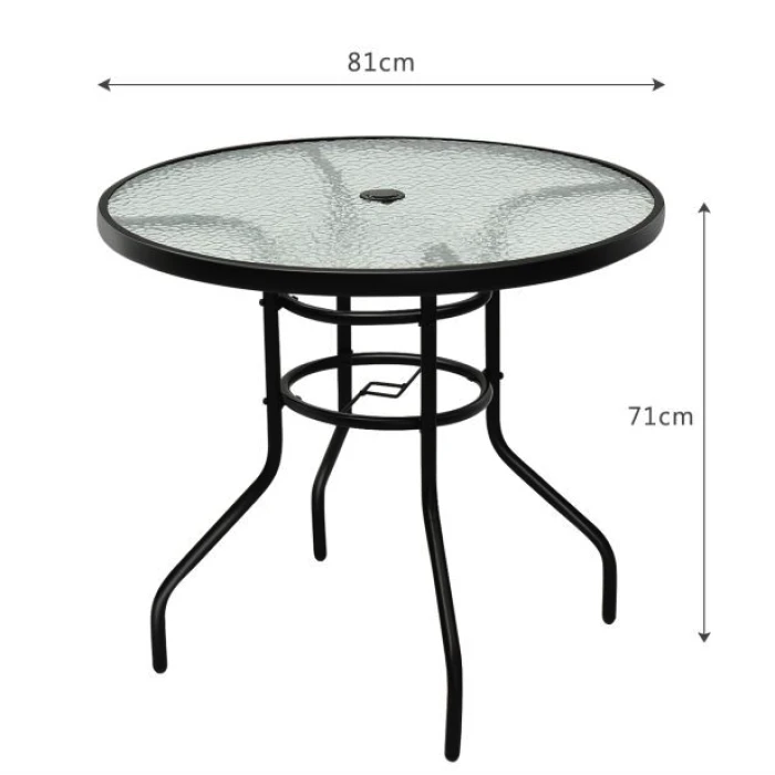 Садовый стол Costway Acapulco с местом для зонта