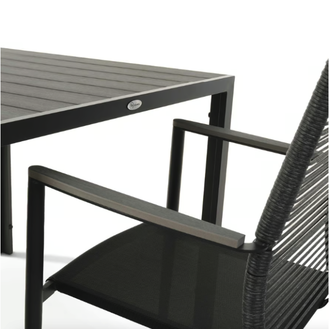 Комплект садових меблів Di Volio Carineo 4+1 сірий