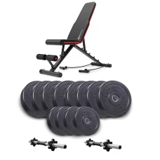 Набор Elitum Titan гантели 2х26кг со скамьей Hop-Sport HS-2030 HB