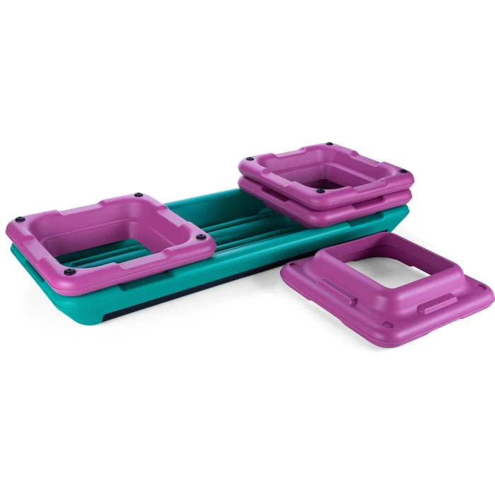 Степ-платформа Queenfit 3-х рівнева різнобарвна