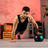 Гиря виниловая Hop-Sport 16кг HS-PB0016KB