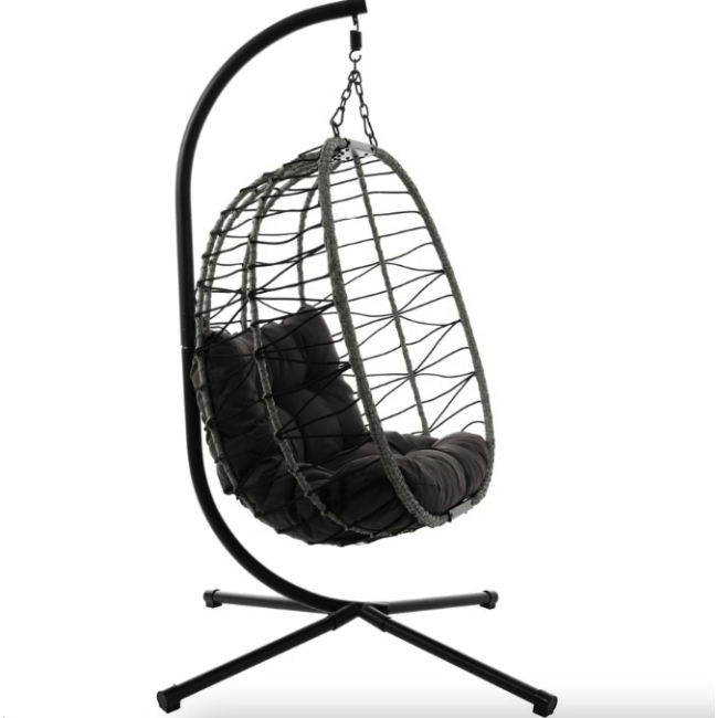 Підвісне крісло-кокон Di Volio Corta одномісне графітовий