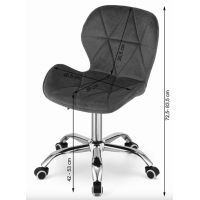 Офісне крісло Leobert Avola темно-рожевий