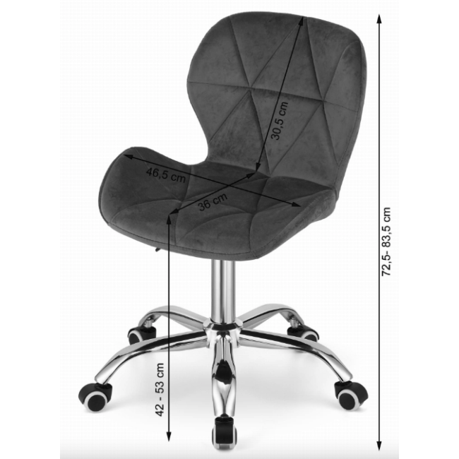 Офісне крісло Leobert Avola темно-рожевий