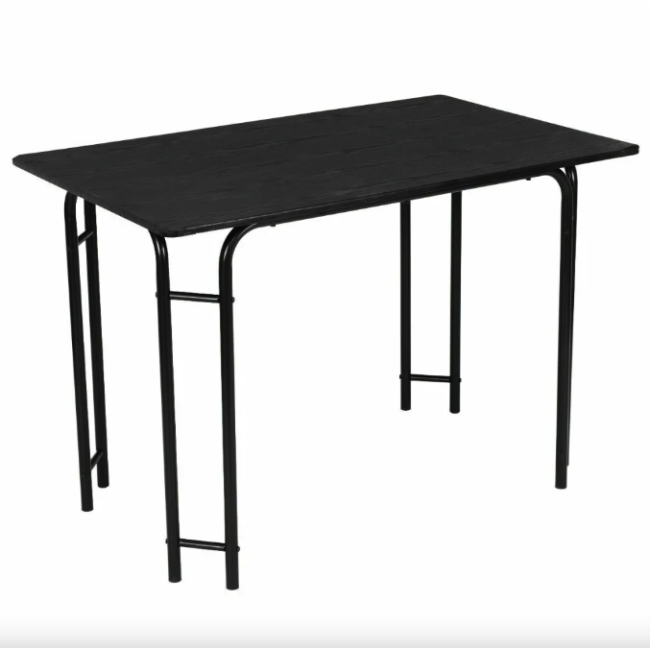 Комплект меблів Costway Katarina стіл і 4 стільці чорний