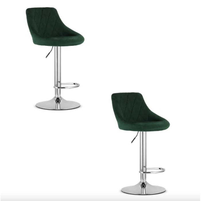 Барний стілець Leobert Kast з спинкою зелений