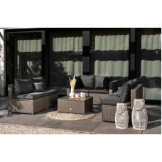 Комплект садовой мебели Di Volio Torino Серый/Графитовый