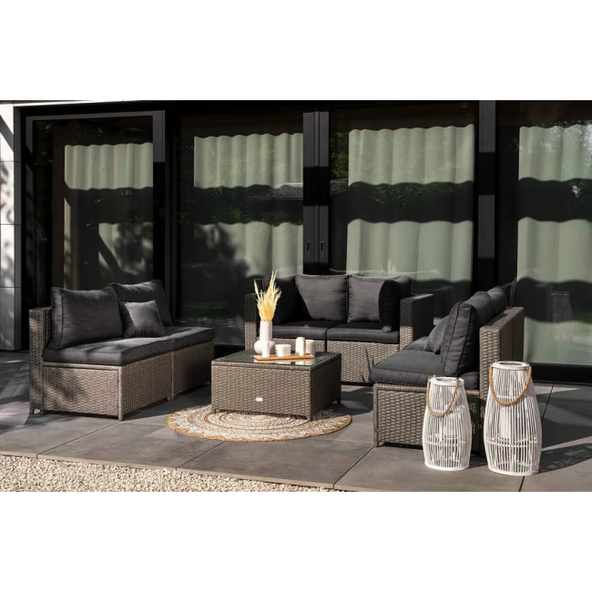 Комплект садовой мебели Di Volio Torino Серый/Графитовый