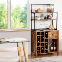 Стеллаж винный Costway Vinoteca кухонный шкаф в стиле Loft